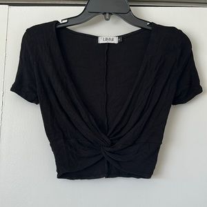 Lilyful Sz S Black Crop Top